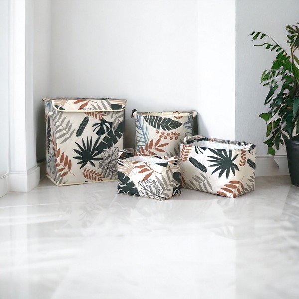 Úložné látkové košíky v sadě 4 ks – Mioli Decor-image-1