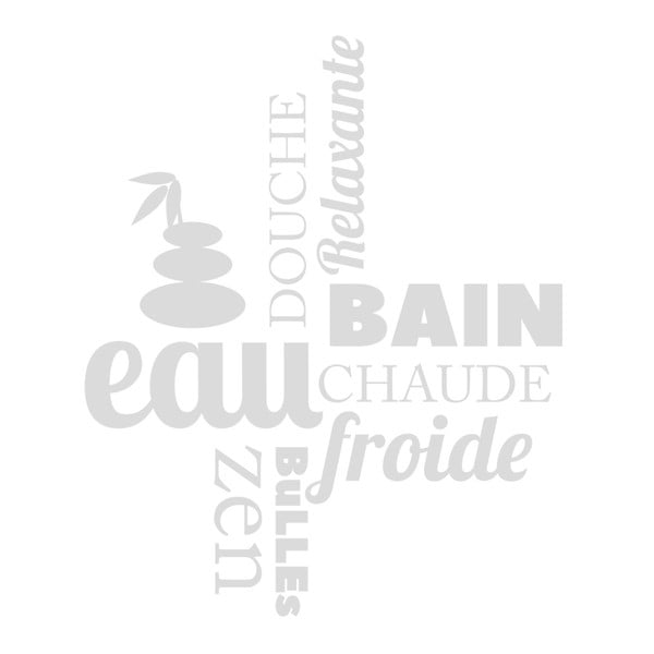 Voděodolná samolepka do sprchy Ambiance Zen, 55 x 65 cm-image-1