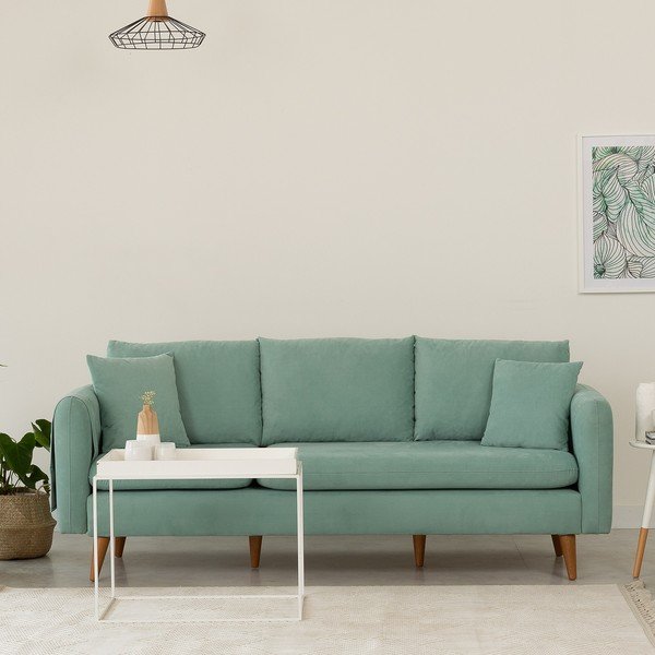 Světle modrá pohovka 215 cm Sofia  – Balcab Home-image-1