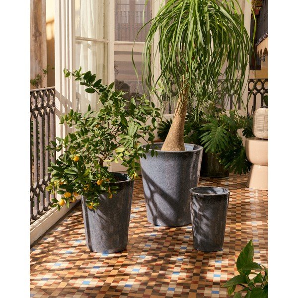 Keramické květináče v sadě 3 ks ø 47 cm Rotja – Kave Home-image-1