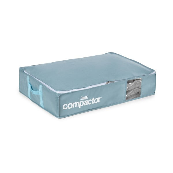 Vakuový plastový úložný box pod postel 65x45x15,5 cm Blue Edition – Compactor