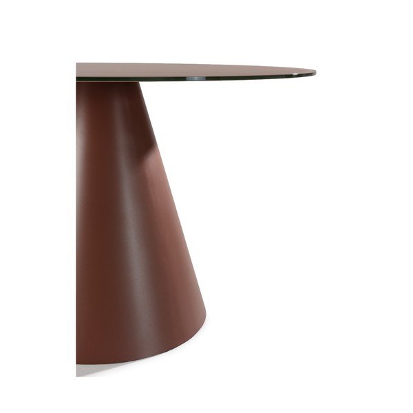 Kulatý jídelní stůl se skleněnou deskou ø 120 cm Vida – MOME-image-3