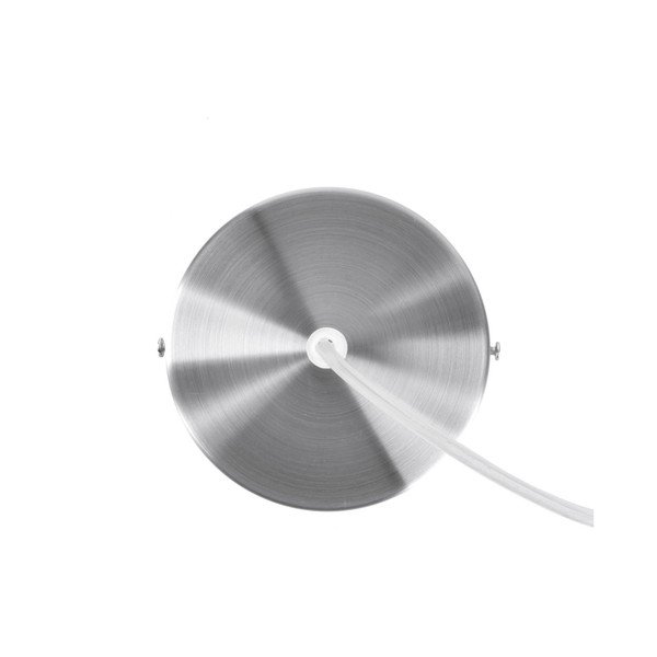 Bílé závěsné svítidlo s detaily ve stříbrné barvě Leitmotiv Refine, ⌀ 33 cm-image-2