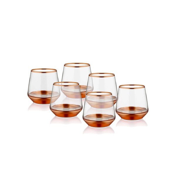 Sada 6 skleniček Mia Glam Bronze, 257 ml-image-1
