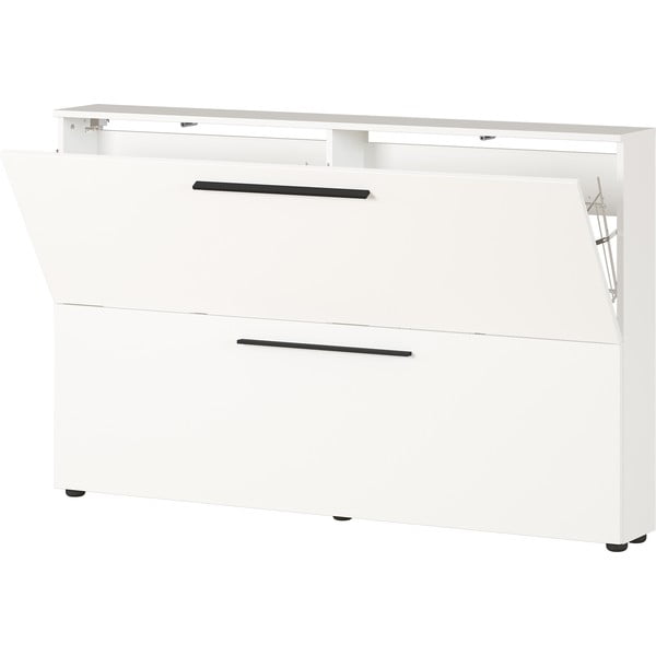 Bílý závěsný výklopný botník Utah - Germania-image-2