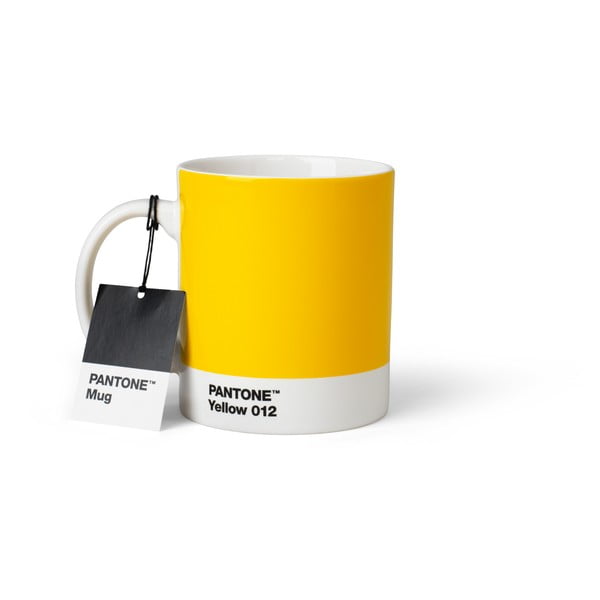 Žlutý keramický hrnek 375 ml Yellow 012 – Pantone-image-1