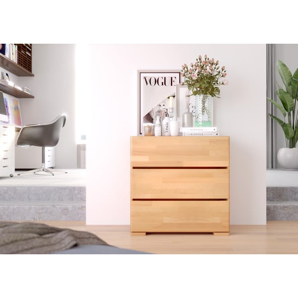 Komoda z bukového dřeva Skandica Sandemo, 80 x 81 cm-image-1