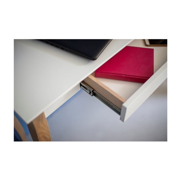Bílý psací stůl Ragaba Lillo, délka 65 cm-image-3