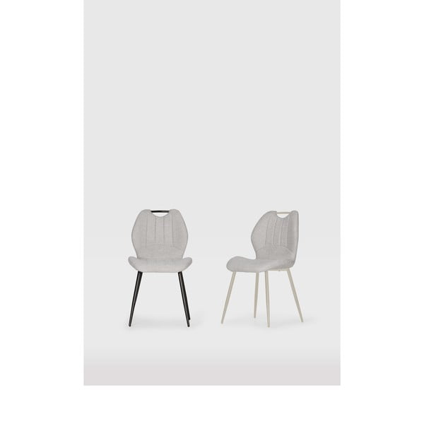 Světle šedé jídelní židle v sadě 4 ks Muli – Marckeric-image-1