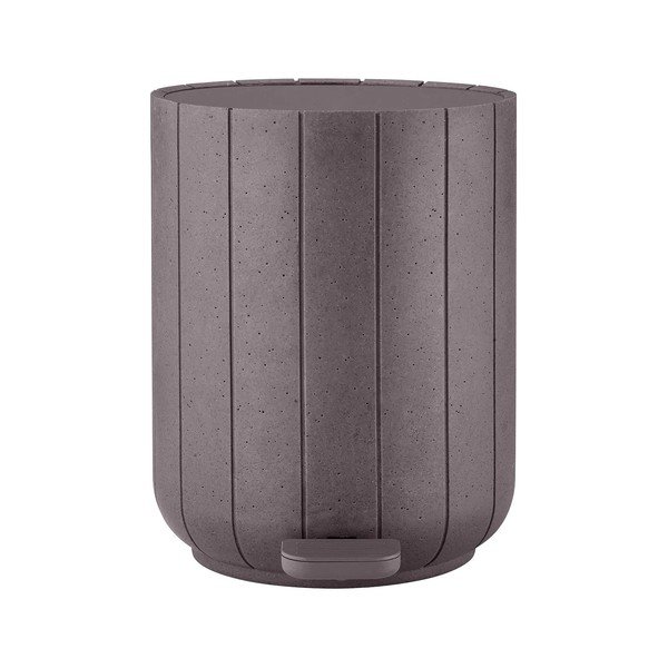 Tmavě šedý nášlapný odpadkový koš z polyresinu 3 l Kua – Blomus