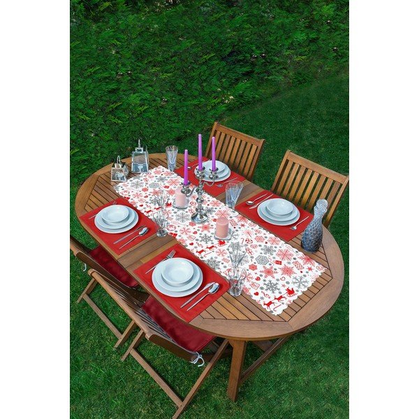Vánoční set 4 ks prostírání a běhounu na stůl 140x45 cm American Servis - Mila Home-image-1