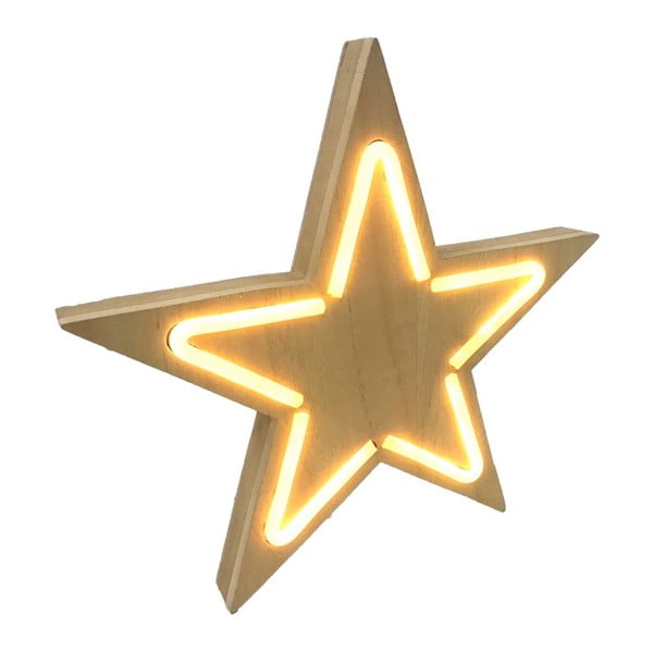 Světelná dekorace ve tvaru hvězdy Maiko, 37 x 13 cm