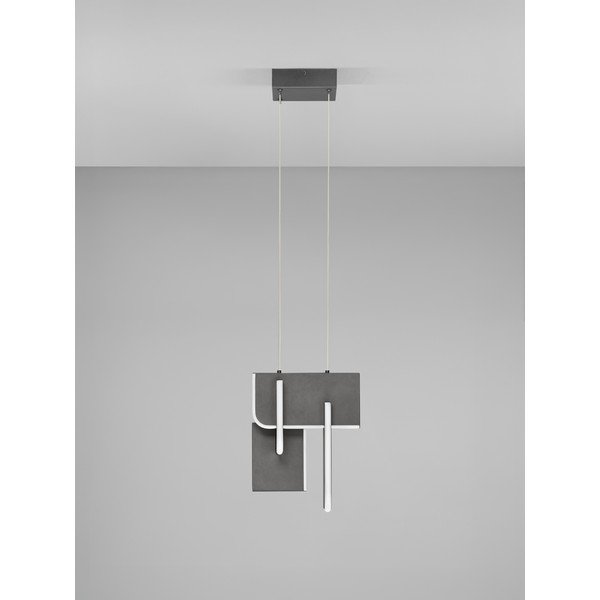 Světle šedé kovové LED stmívatelné závěsné svítidlo Totem – Nova Luce-image-4