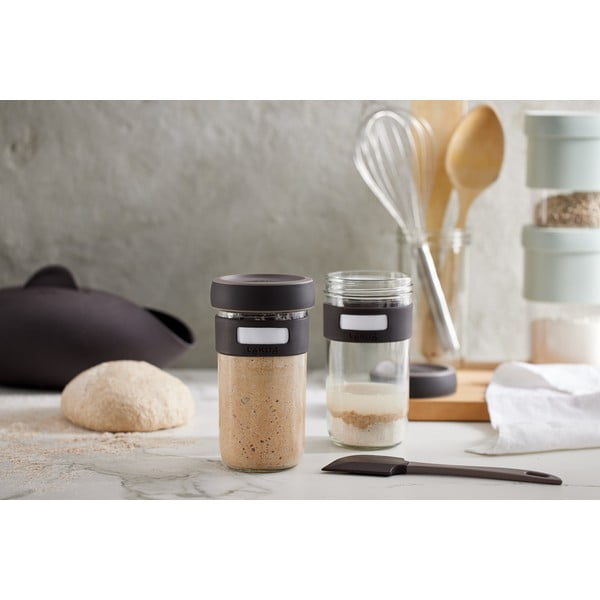 Set na výrobu kvásku se stěrkou 2 ks 700 ml – Lékué-image-1