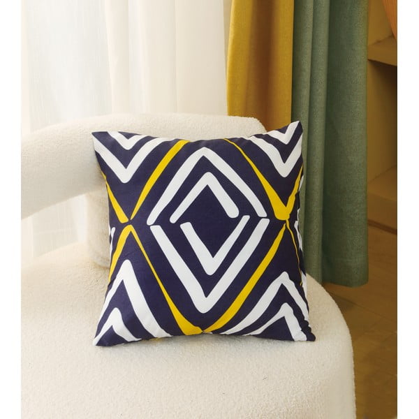 Tmavě modré 6dílné povlečení na jednolůžko z mikrosaténu 140x200 cm Dylan – My House-image-4