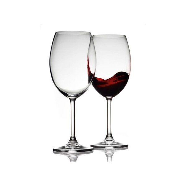 Sada 2 sklenic na červené víno z křišťálového skla Bitz Fluidum, 580 ml-image-1