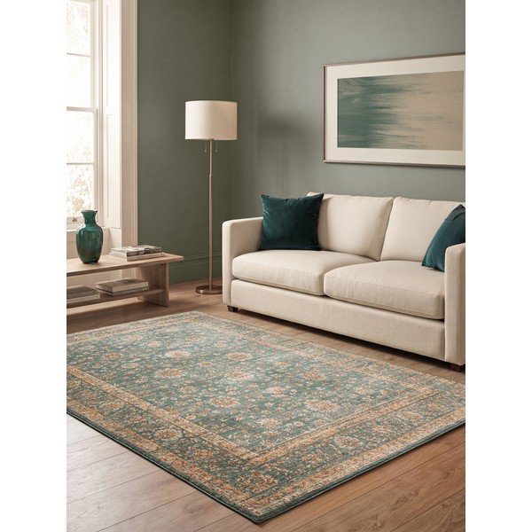 Koberec v petrolejové barvě 120x160 cm Raja – Asiatic Carpets-image-1