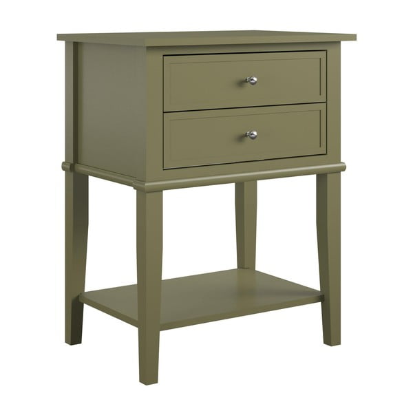 Khaki noční stolek Franklin – Støraa
