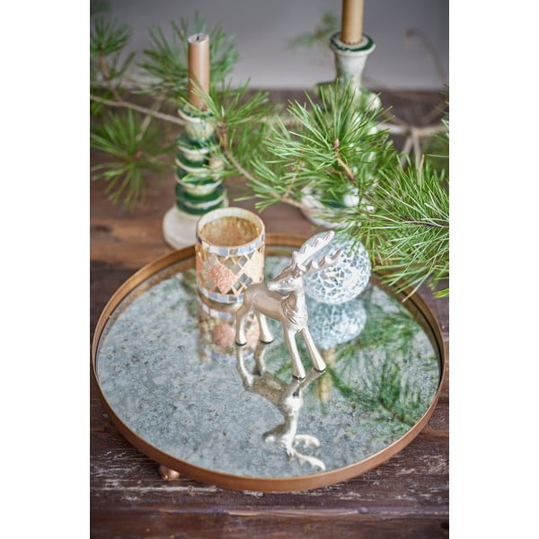 Skleněný dekorační tác ø 35 cm Glacier – Bloomingville-image-3