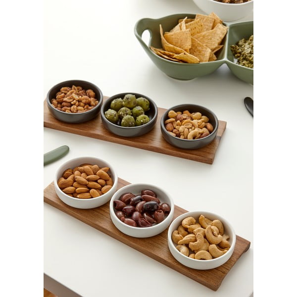 Zelené servírovací mísy v sadě 3 ks z kameniny Host - Ladelle-image-1