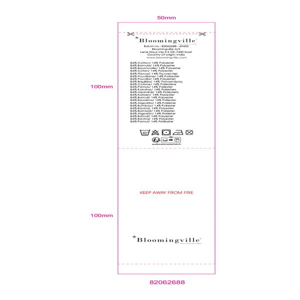 Modrá deka 130x160 cm Nevine – Bloomingville-image-4