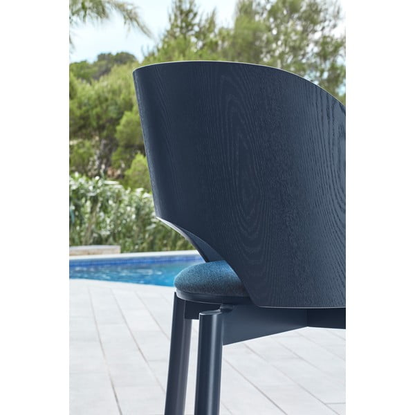 Modré čalouněné jídelní křeslo Dam – Teulat-image-2