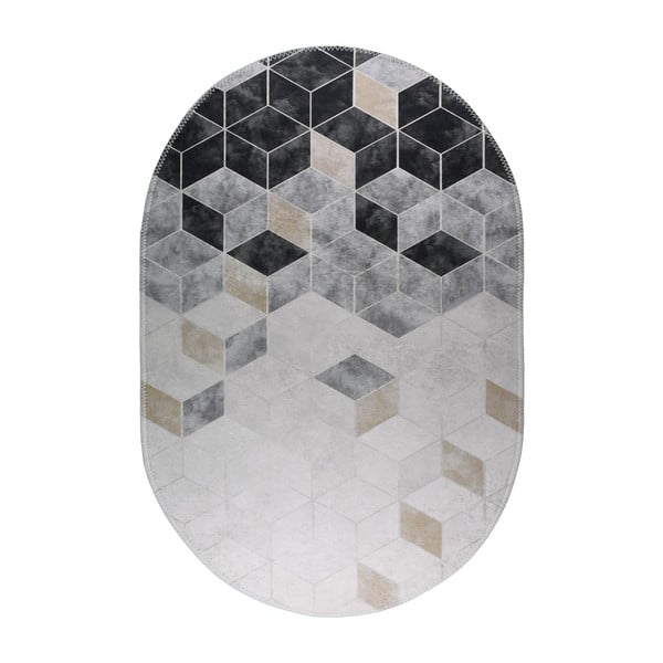 Bílo-šedý pratelný koberec 60x100 cm – Vitaus