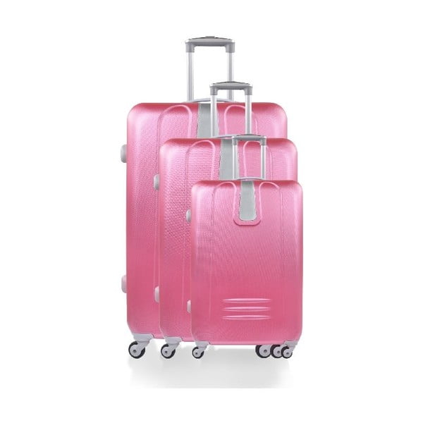 Set 3 cestovních kufrů Hero Pink