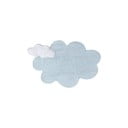 Světle modrý pratelný ručně tkaný bavlněný dětský koberec 110x170 cm Puffy Dream – Lorena Canals