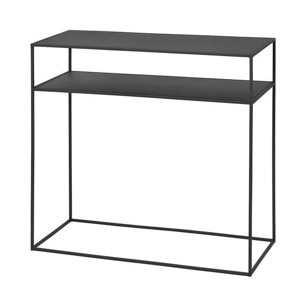 Černý kovový konzolový stolek 35x85 cm Fera – Blomus