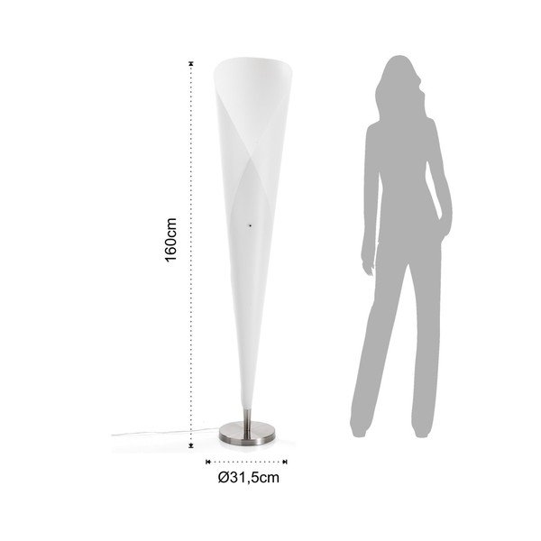 Bílá stojací lampa Tomasucci Juko-image-1
