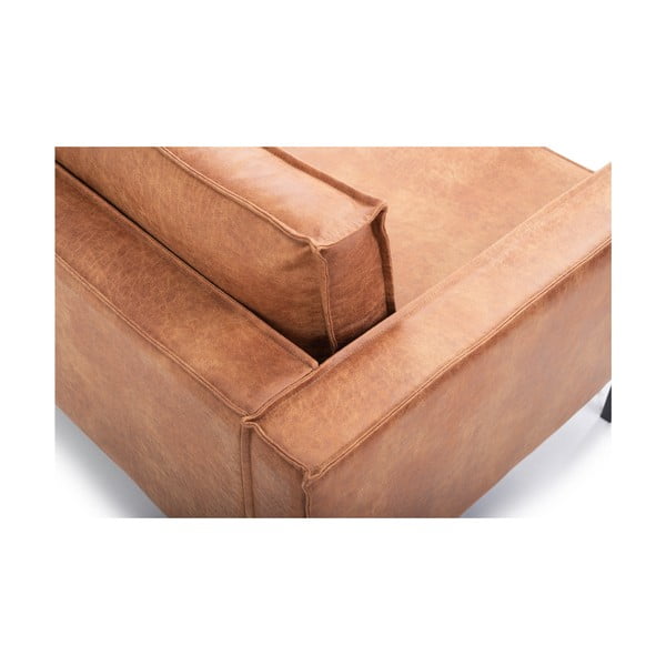 Hnědé křeslo z imitace kůže Rate - Scandic-image-4