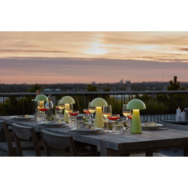 Žlutá LED stolní lampa na dálkové ovládání (výška 28 cm) Sam – Sirius-image-4