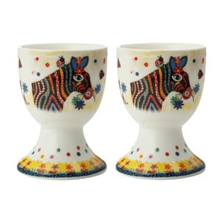 Sada 2 porcelánových kalíšků na vejce Maxwell & Williams Stripes