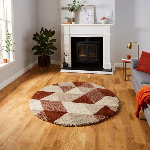 Koberec Think Rugs Royal Nomadic Dark Triangle, ø 160 cm-image-1