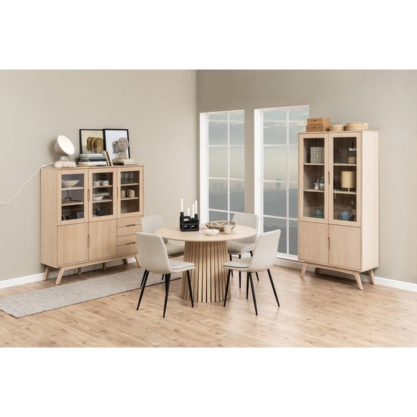 Krémová jídelní židle Becca – Actona-image-2