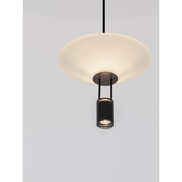 Matně černé hliníkové LED závěsné svítidlo se stínidlem z akrylového skla ø 22 cm Anafi – Nova Luce-image-2