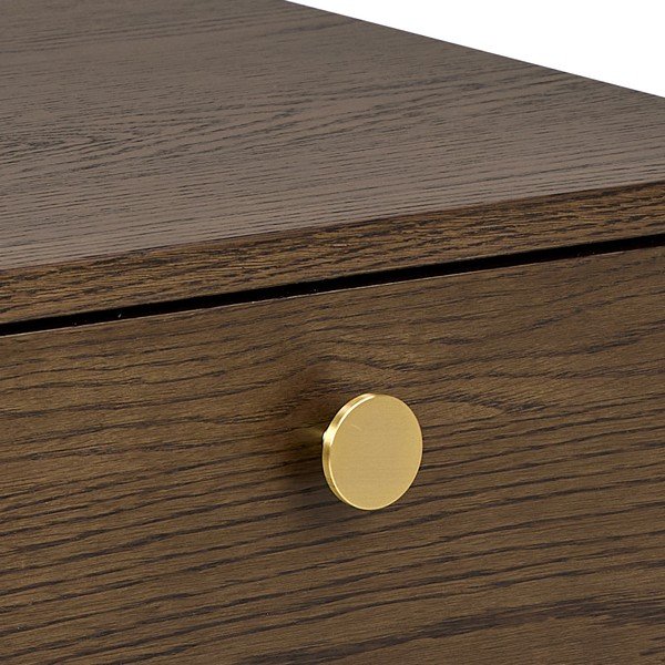 Noční stolek v dekoru dubu v tmavě přírodní barvě Monfort – Actona-image-4