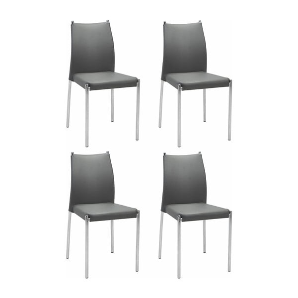 Sada 4 šedých židlí Støraa Zulu