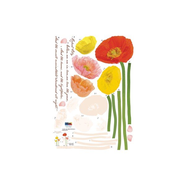 Samolepka Ambiance Poppies Flowers-image-2