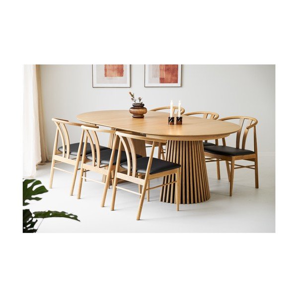 Rozkládací jídelní stůl s přídavnou deskou v dekoru dubu Osaka – House Nordic-image-1