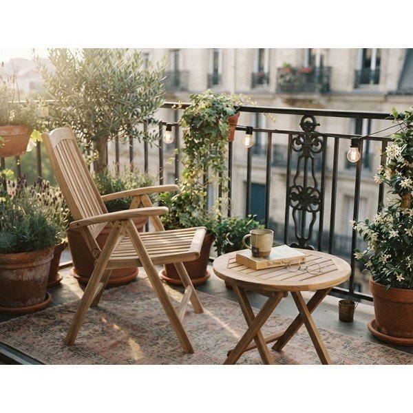 Zahradní židle z teakového dřeva Garden Pleasure Java-image-1