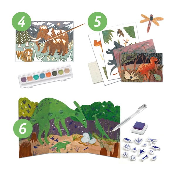 Kreativní výtvarný set Djeco Dinosauři-image-4