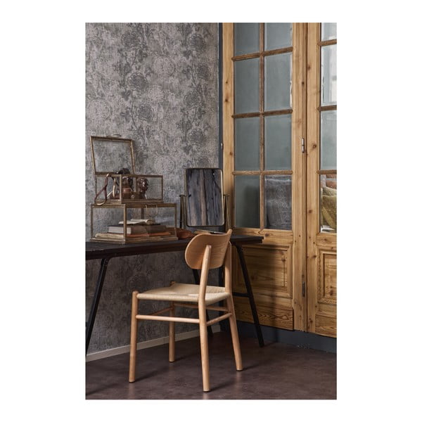 Přírodní jídelní židle z gumovníkového dřeva s ratanovým sedákem BePureHome Jointly-image-2