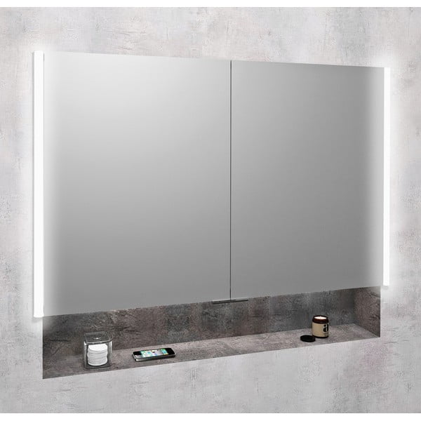 Šedá koupelnová skříňka 105,5x70 cm Integra – Sapho