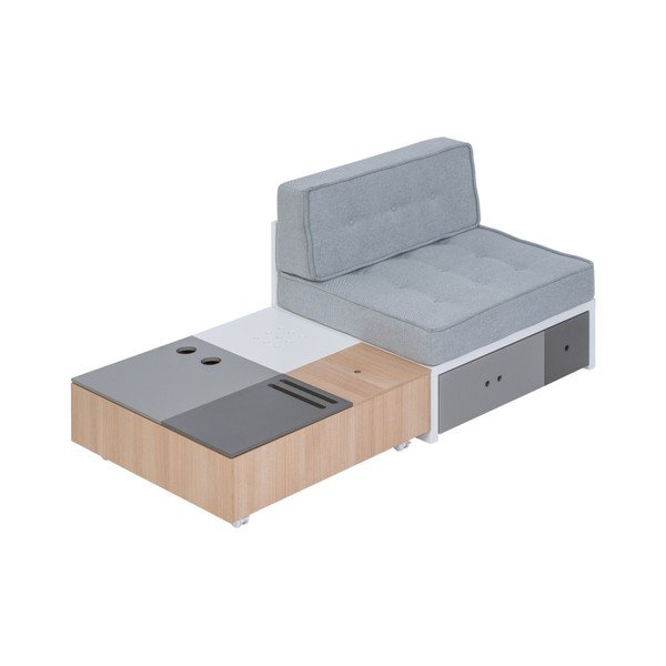 Multifunkční konferenční stolek na kolečkách s úložnými prostory Vox Custom-image-3