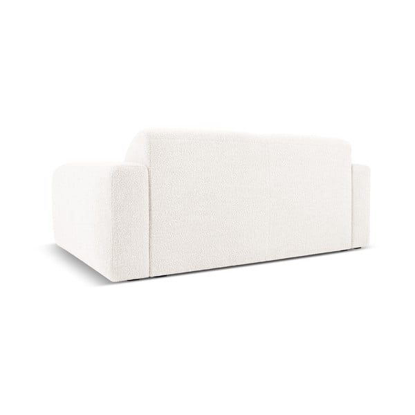 Bílá pohovka z textilie bouclé 170 cm Molino – Micadoni Home-image-3