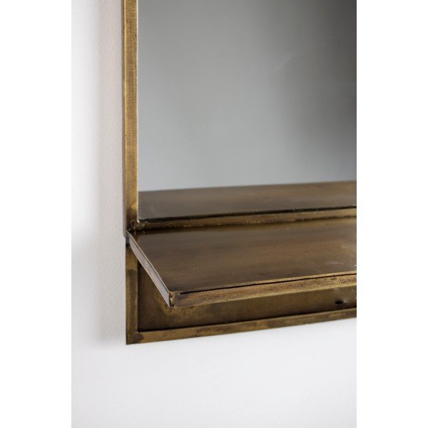 Nástěnné zrcadlo s poličkou  37x61 cm Feyza – White Label-image-2