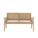 Zahradní pohovka z masivního dřeva v přírodní barvě Sorrento – Bloomingville