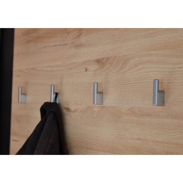 Věšákový panel v dekoru buku v přírodní barvě Lissabon – Germania-image-1